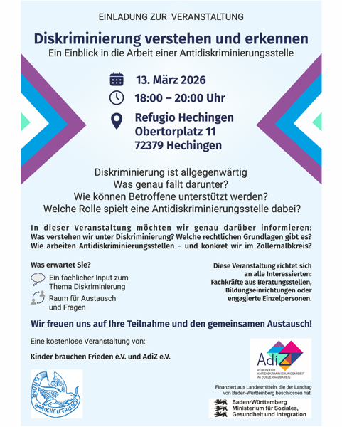 Veranstaltung Refugio 13.3.26 AdiZ Social Media