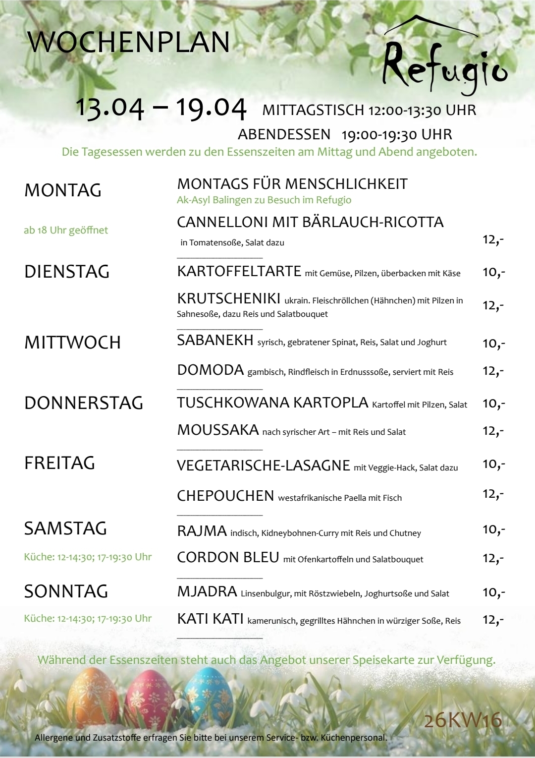26KW16 Tagesessen